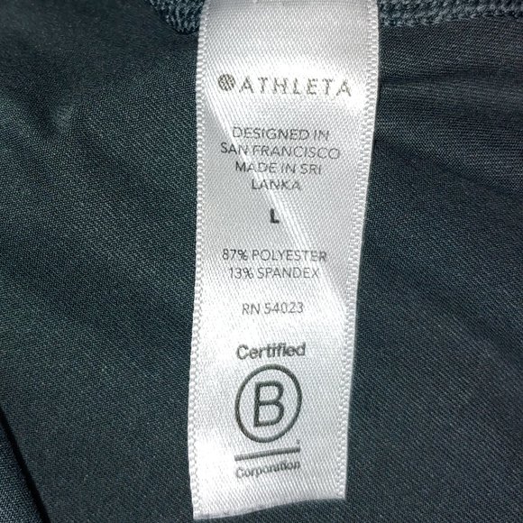 Athleta Cut Out Back Tank Top Size L Green - Picture 7 of 7